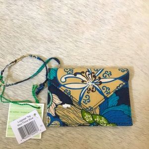 NWT Vera Bradley Mod Floral Blue Luggage Tag